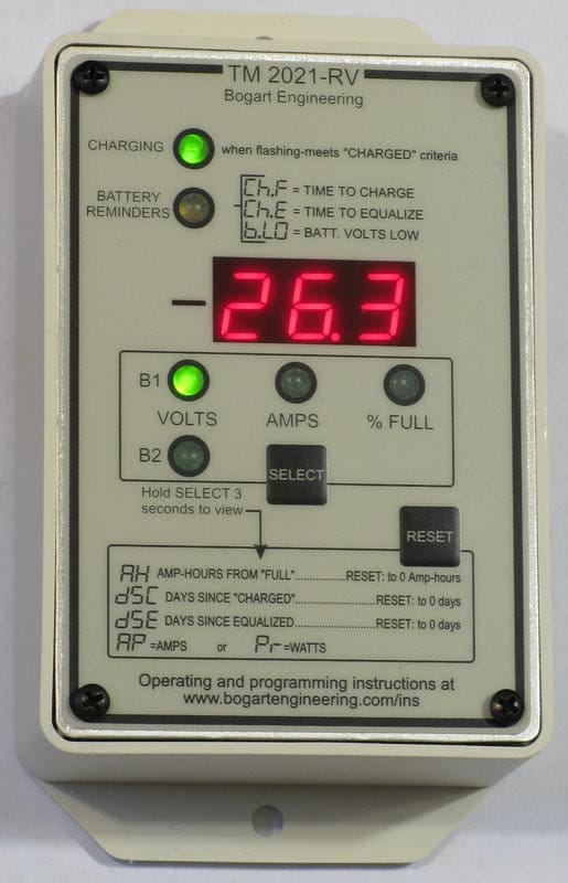 Trimetric 2030-RV-F DC Amp Hour Battery Meter System Monitor