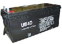 UPG UB-4D AGM Sealed Lead Acid (AGM) Battery- 12 volt 200 amps