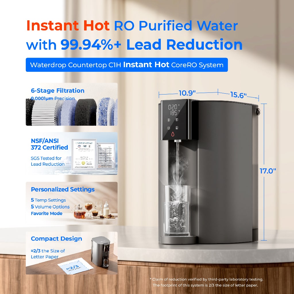 Waterdrop C1H Instant Hot Water  Reverse Osmosis System