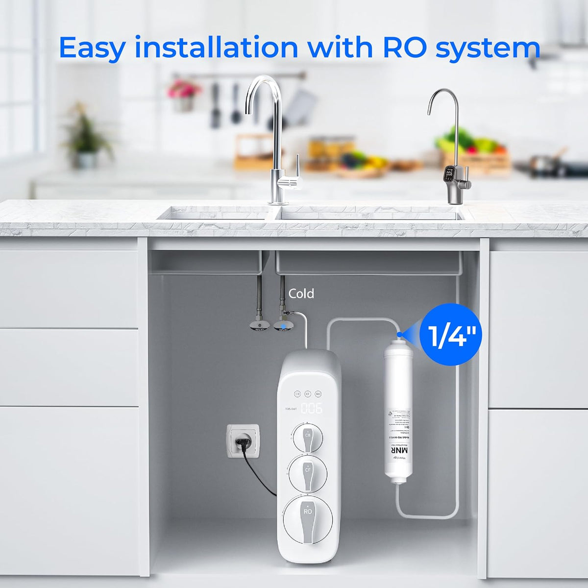 Remineralization Filter for Waterdrop Undersink Reverse Osmosis Systems-Waterdrop MNR35