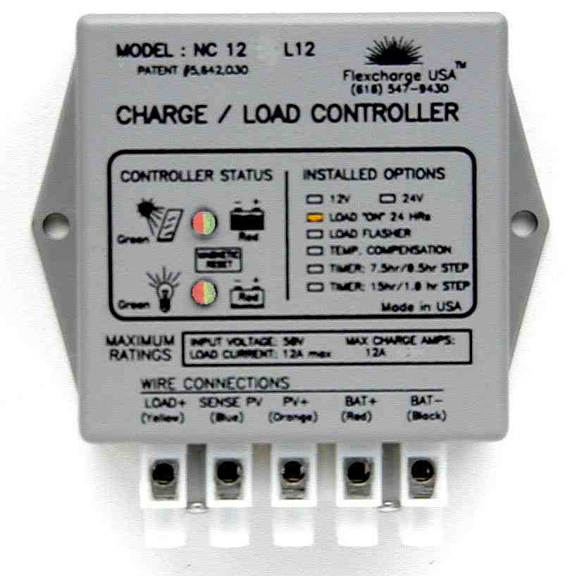 Flexcharge NC30L12DS Charge-Load Controller with LBD and Dusk Switch